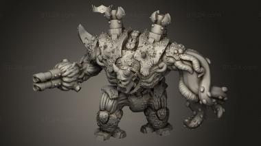 Figurines heroes, monsters and demons (Cyborg, STKM_9330) 3D models for cnc