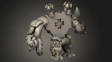 Figurines heroes, monsters and demons (Cyborg, STKM_9330) 3D models for cnc