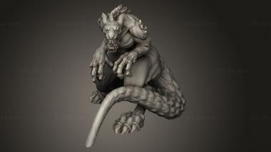 Figurines heroes, monsters and demons (Rouss Rats ROU Big Rat, STKM_9334) 3D models for cnc