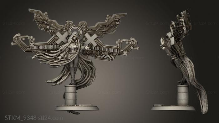 Figurines heroes, monsters and demons (Cyberpunk From Neon City, STKM_9348) 3D models for cnc