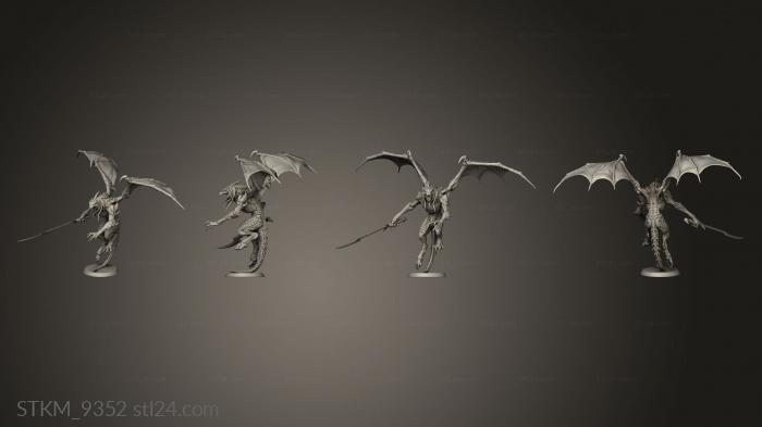 Figurines heroes, monsters and demons (Abishai White, STKM_9352) 3D models for cnc