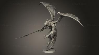 Figurines heroes, monsters and demons (Abishai White, STKM_9352) 3D models for cnc