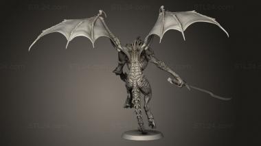 Figurines heroes, monsters and demons (Abishai White, STKM_9352) 3D models for cnc