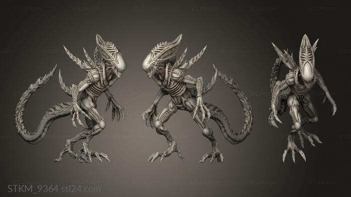 Figurines heroes, monsters and demons (ALIEN DEADLY IMPALER, STKM_9364) 3D models for cnc