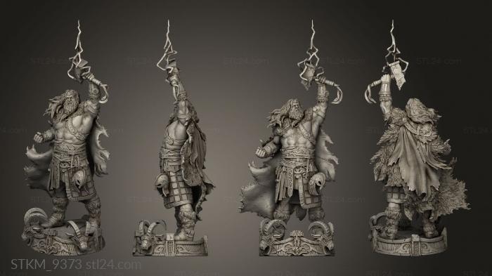 Figurines heroes, monsters and demons (Fantasy Journey to Nidavellir Toreador Clan Thor Statue, STKM_9373) 3D models for cnc