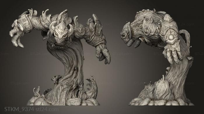 Figurines heroes, monsters and demons (Ancient Water Elemental The Darkfathom, STKM_9374) 3D models for cnc