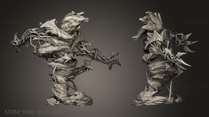 Figurines heroes, monsters and demons (Aspects Terra Greater Thunder Elemental, STKM_9381) 3D models for cnc