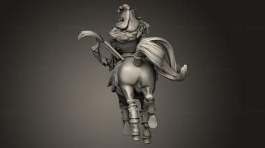 Figurines heroes, monsters and demons (Centaurs centaur ranger, STKM_9389) 3D models for cnc