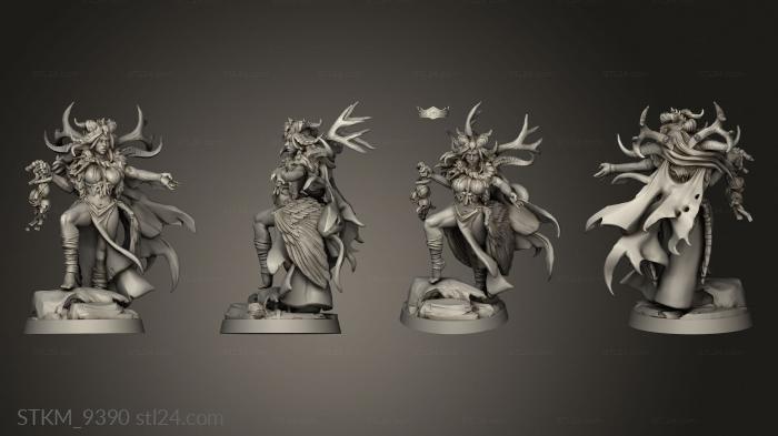 Figurines heroes, monsters and demons (Circe the Black Scavenger boss, STKM_9390) 3D models for cnc