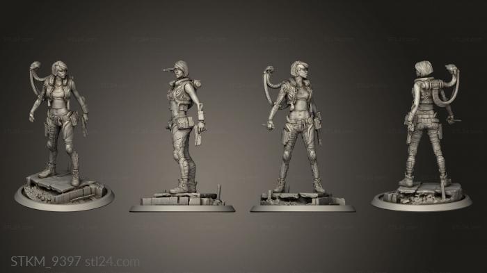 Figurines heroes, monsters and demons (Anna, STKM_9397) 3D models for cnc