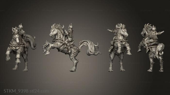 Figurines heroes, monsters and demons (Fantasy Rider Calvary, STKM_9398) 3D models for cnc