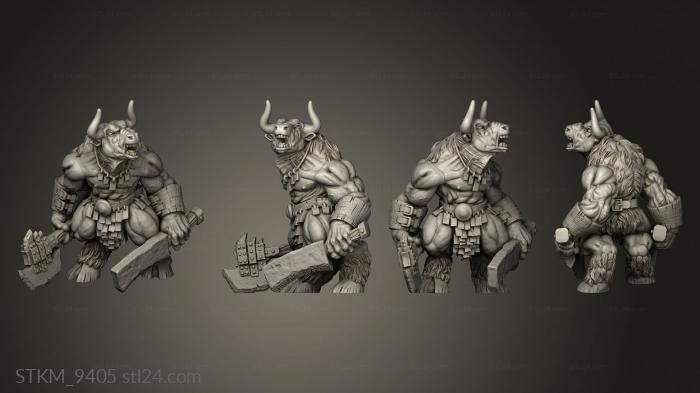 Figurines heroes, monsters and demons (pose, STKM_9405) 3D models for cnc