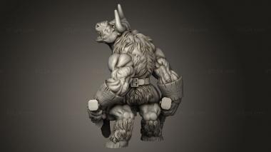 Figurines heroes, monsters and demons (pose, STKM_9405) 3D models for cnc