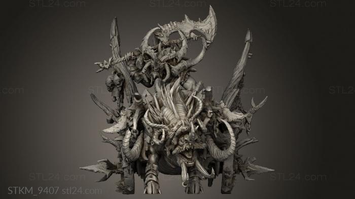 Figurines heroes, monsters and demons (Savage Lord Chariot, STKM_9407) 3D models for cnc