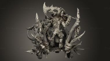 Figurines heroes, monsters and demons (Savage Lord Chariot, STKM_9407) 3D models for cnc