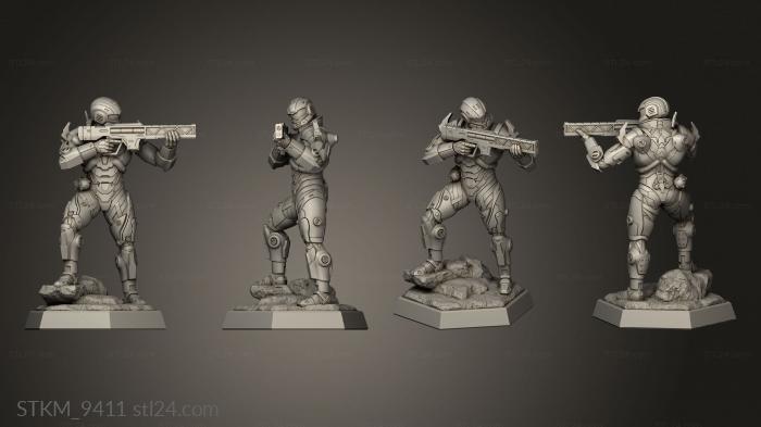 Figurines heroes, monsters and demons (Marines Marine, STKM_9411) 3D models for cnc