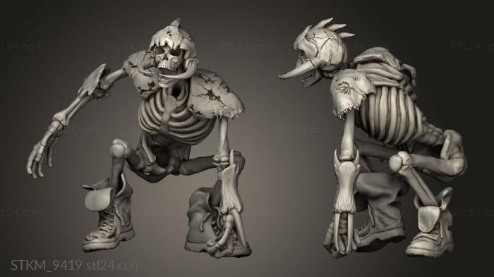 Figurines heroes, monsters and demons (Linebones, STKM_9419) 3D models for cnc