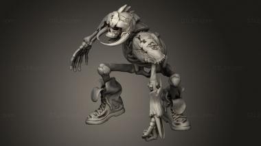 Figurines heroes, monsters and demons (Linebones, STKM_9419) 3D models for cnc