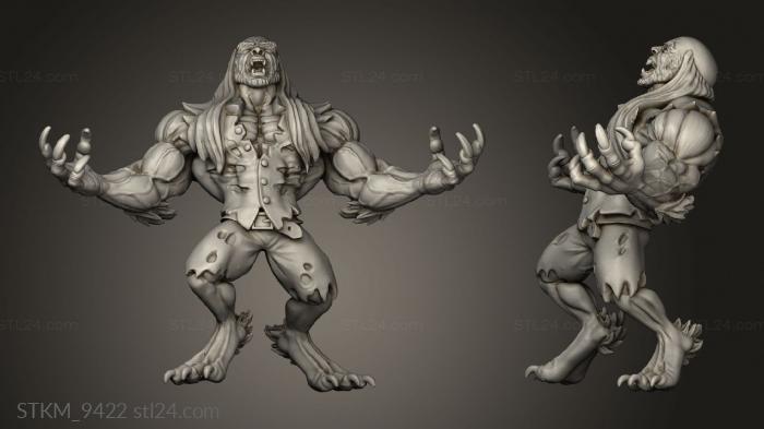 Figurines heroes, monsters and demons (Bruce, STKM_9422) 3D models for cnc