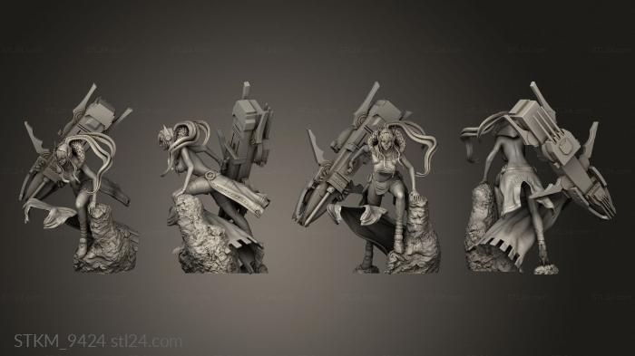Статуэтки герои, монстры и демоны (Миннеаполис Азур Лейн тед, STKM_9424) 3D модель для ЧПУ станка