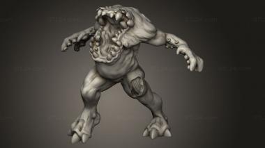 Figurines heroes, monsters and demons (Nurgle Daemons Demon, STKM_9431) 3D models for cnc