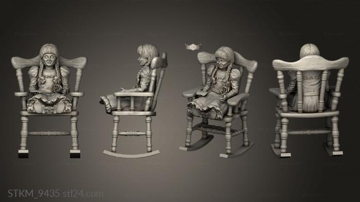 Figurines heroes, monsters and demons (ANNABELLE Chair, STKM_9435) 3D models for cnc
