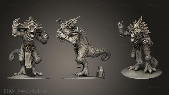 Figurines heroes, monsters and demons (Fantasy Futbol Chameleon Players Scenic, STKM_9446) 3D models for cnc