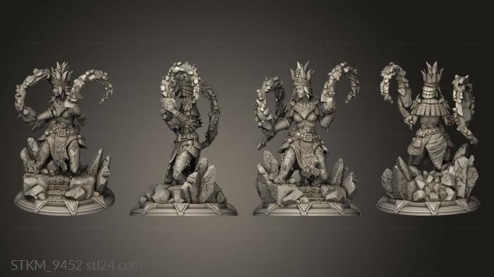 Figurines heroes, monsters and demons (Elemental Energies Ruby, STKM_9452) 3D models for cnc