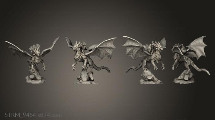 Figurines heroes, monsters and demons (Fantasy Sancast dragon knight Stormdrake Guard, STKM_9454) 3D models for cnc