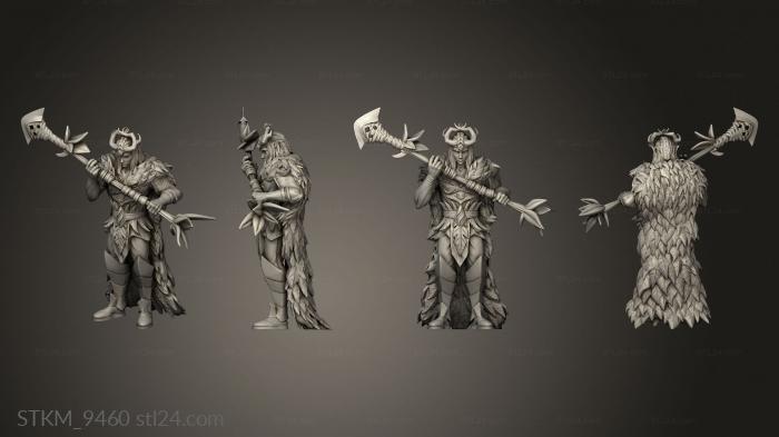 Статуэтки герои, монстры и демоны (Король Фей, STKM_9460) 3D модель для ЧПУ станка