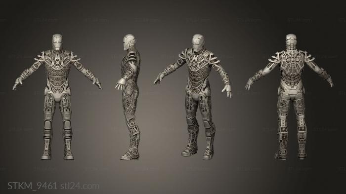 Figurines heroes, monsters and demons (Mark Bones Polyver, STKM_9461) 3D models for cnc