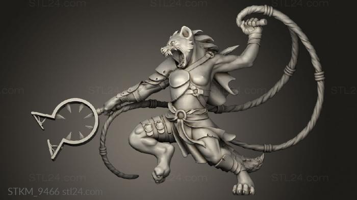 Figurines heroes, monsters and demons (Gnolls, STKM_9466) 3D models for cnc