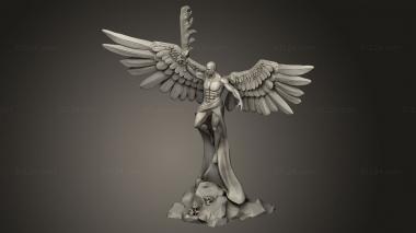 Figurines heroes, monsters and demons (Dark Realms WP Monster Angel, STKM_9476) 3D models for cnc