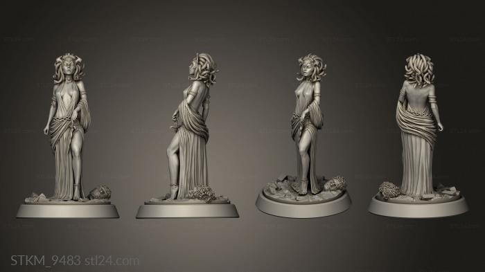 Figurines heroes, monsters and demons (Ghoy Odyssey Enemies Medusa, STKM_9483) 3D models for cnc