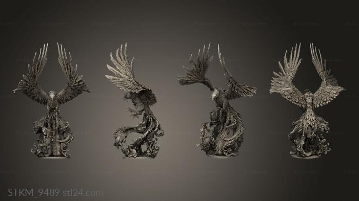 Figurines heroes, monsters and demons (The Worthy Prey Phoenix wing, STKM_9489) 3D models for cnc