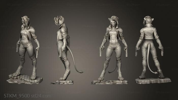 Figurines heroes, monsters and demons (SALLY PRIDE, STKM_9500) 3D models for cnc