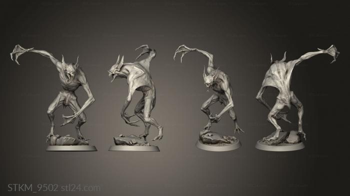 Figurines heroes, monsters and demons (Immortalis Imperfect Vampire Attack, STKM_9502) 3D models for cnc