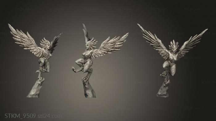 Figurines heroes, monsters and demons (Cyclops and Harpies Harpy, STKM_9509) 3D models for cnc