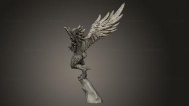 Figurines heroes, monsters and demons (Cyclops and Harpies Harpy, STKM_9509) 3D models for cnc