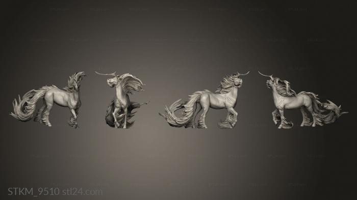 Figurines heroes, monsters and demons (Set Kirin Yes Horn, STKM_9510) 3D models for cnc