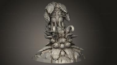 Figurines heroes, monsters and demons (MONSTER PLANT BABY OPEN, STKM_9516) 3D models for cnc