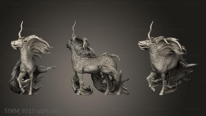 Figurines heroes, monsters and demons (Set Kirin Tail, STKM_9517) 3D models for cnc