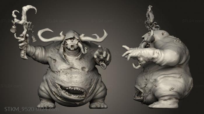 Figurines heroes, monsters and demons (Nurgle Rotigus, STKM_9520) 3D models for cnc