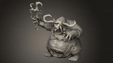 Figurines heroes, monsters and demons (Nurgle Rotigus, STKM_9520) 3D models for cnc