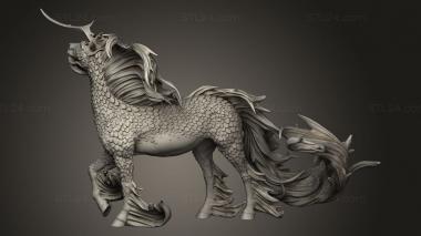 Figurines heroes, monsters and demons (Set Kirin Tail, STKM_9523) 3D models for cnc