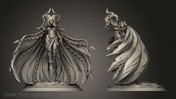 Figurines heroes, monsters and demons (Devilin Witch Queen, STKM_9525) 3D models for cnc