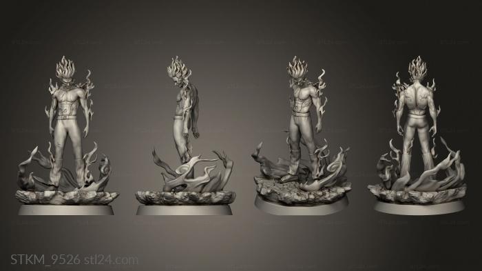 Figurines heroes, monsters and demons (Guy, STKM_9526) 3D models for cnc