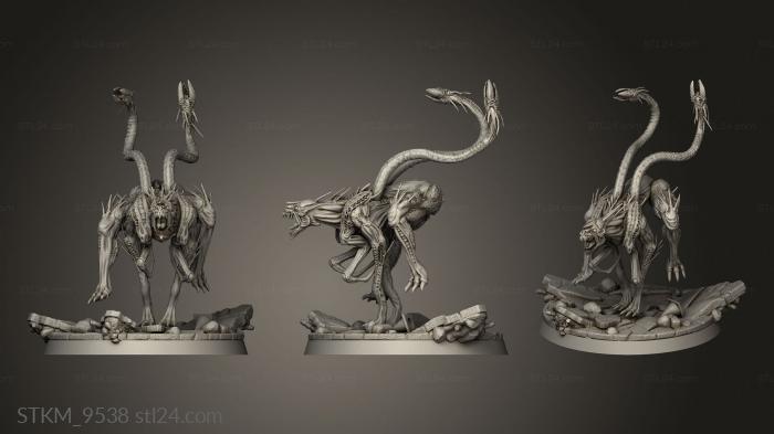 Figurines heroes, monsters and demons (GIGERIAN HYBRID AGGRESSOR, STKM_9538) 3D models for cnc