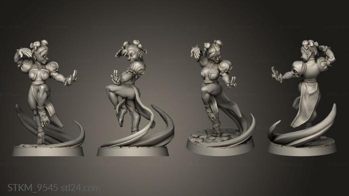 Figurines heroes, monsters and demons (Halflings Exotic Airlie halfling monk, STKM_9545) 3D models for cnc