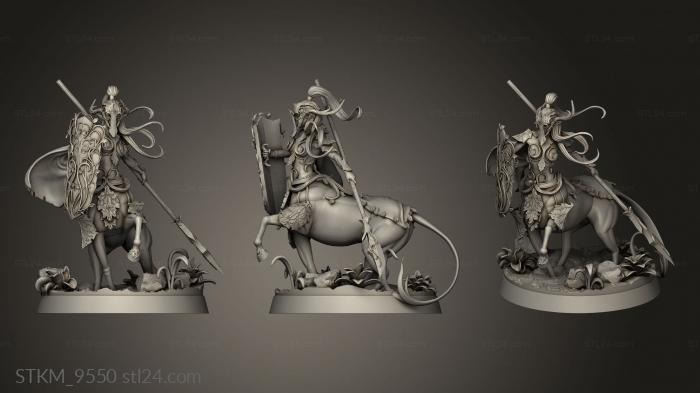 Figurines heroes, monsters and demons (Elf Centaurs Centaur, STKM_9550) 3D models for cnc